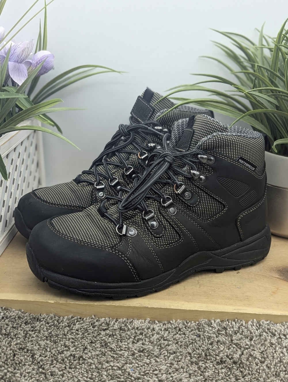 Drew Trek Mens Size 9W  Orthopedic Lace Up Boots Casual Cushion Walking